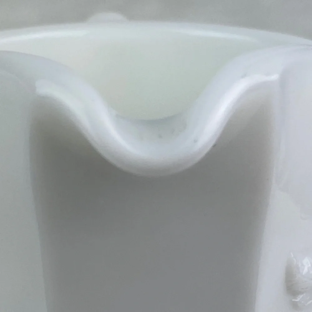 Westmoreland Milk Glass Cup Paneled Grape Medium Open Top Creamer and Sugar Cup